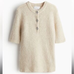 MOHAIR-BLEND RIB-KNIT TOP